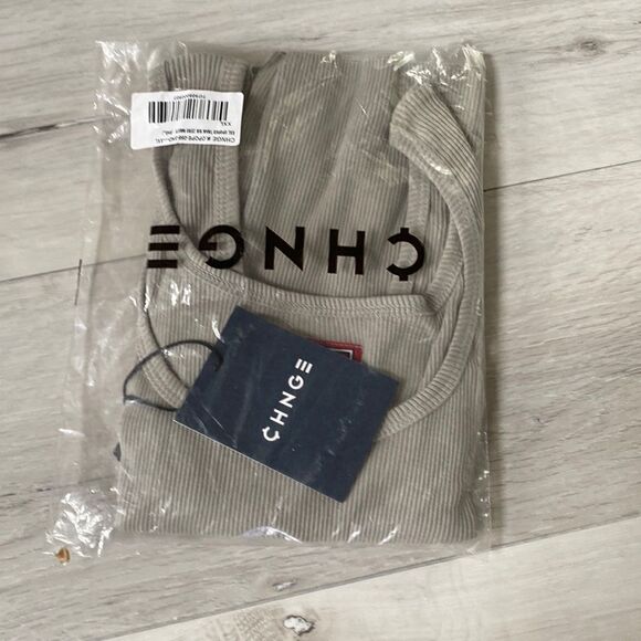 CHNGE Sree Santhosh Best Selling OPOPED Zero Waste Ribbed Tank (Sand) XXL‎ NWT - Picture 4 of 5